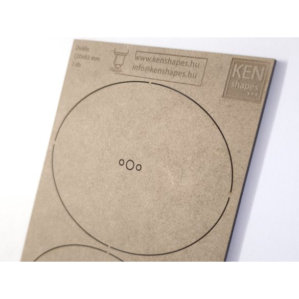 MDF alap - Ovalis 120x92 - 2 db