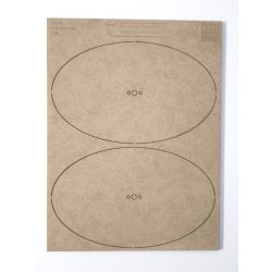 MDF alap - Ovalis 170x105 - 2 db