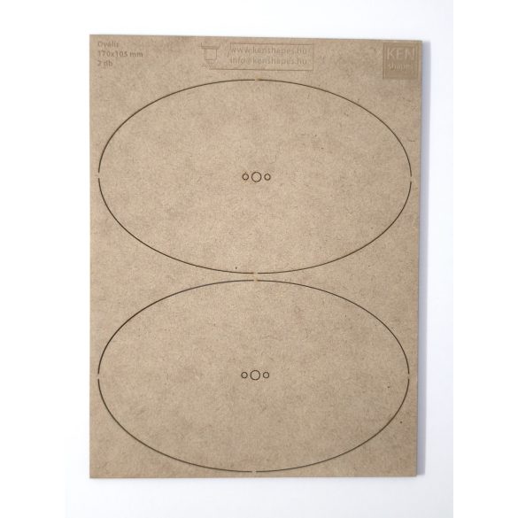 MDF alap - Ovalis 170x105 - 2 db