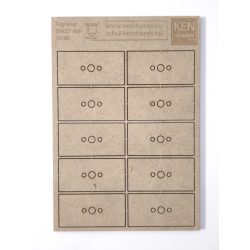 MDF alap - Téglalap  50x25 - 10 db
