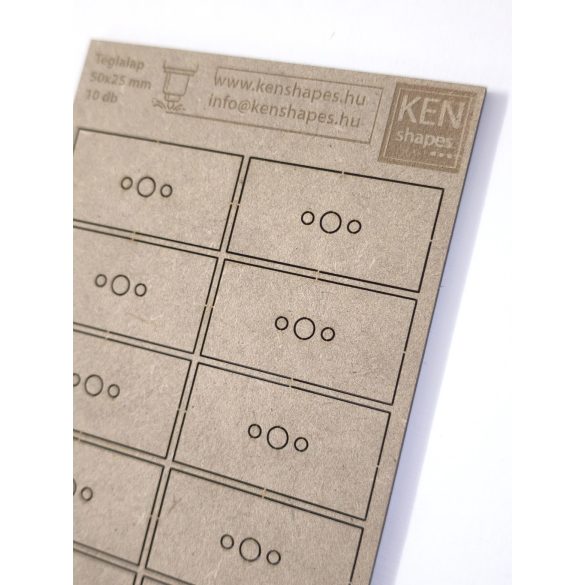 MDF alap - Téglalap  50x25 - 10 db
