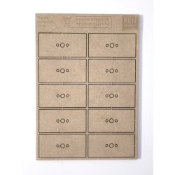 MDF alap - Téglalap  60x30 - 10 db