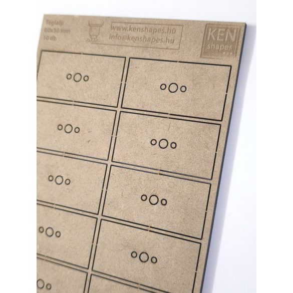 MDF alap - Téglalap  60x30 - 10 db