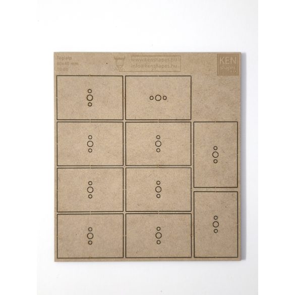 MDF alap - Téglalap  60x40 - 10 db