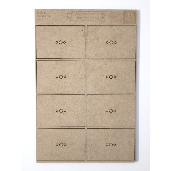 MDF alap - Téglalap  75x50 - 8 db