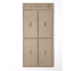 MDF alap - Téglalap  100x50 - 4 db