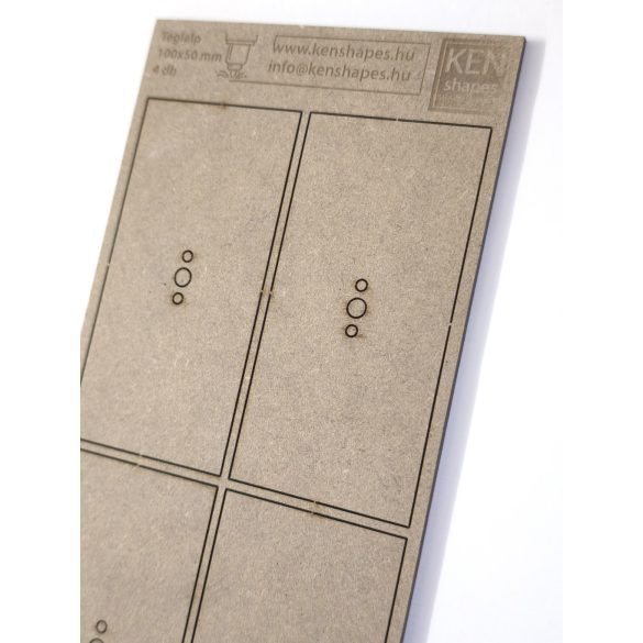 MDF alap - Téglalap  100x50 - 4 db