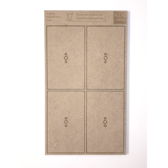 MDF alap - Téglalap  100x60 - 4 db