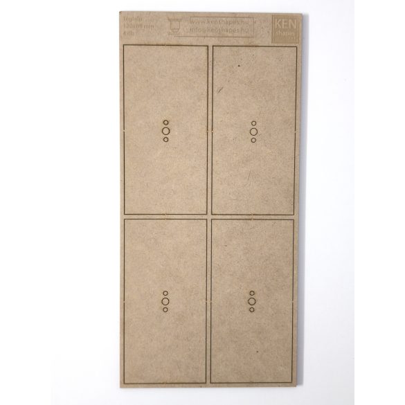 MDF alap - Téglalap  120x60 - 4 db