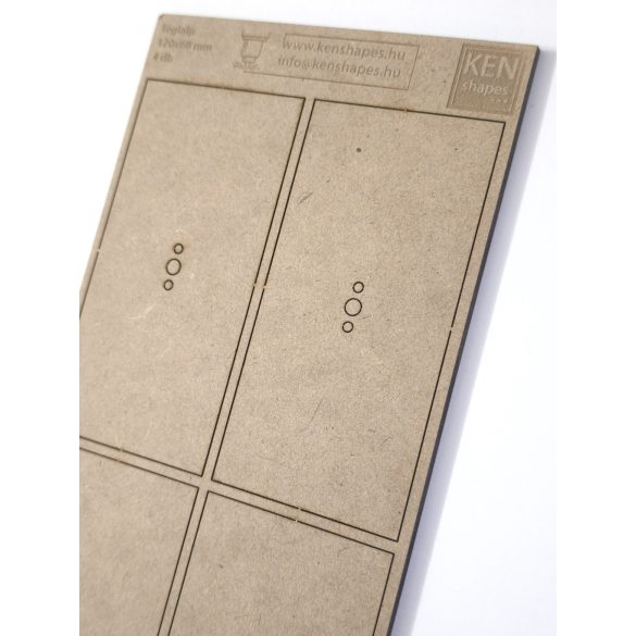 MDF alap - Téglalap  120x60 - 4 db