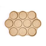 MDF Mozgató séma - Kör 10x d25 - 1 db felhő forma