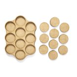 MDF Mozgató séma - Kör 10x d25 - 1 db felhő forma