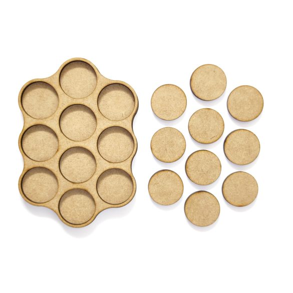 MDF Mozgató séma - Kör 10x d25 - 1 db felhő forma