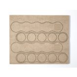 MDF Mozgató séma - Kör 5x d28,5 - 2 db egyenes