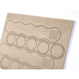 MDF Mozgató séma - Kör 5x d28,5 - 2 db egyenes