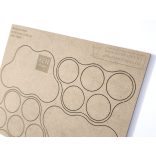 MDF Mozgató séma - Kör 5x d28,5 - 2 db felhő forma