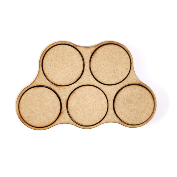 MDF Mozgató séma - Kör 5x d28,5 - 2 db felhő forma