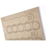 MDF Mozgató séma - Kör 5x d30 - 2 db egyenes