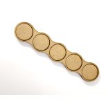 MDF Mozgató séma - Kör 5x d30 - 2 db egyenes