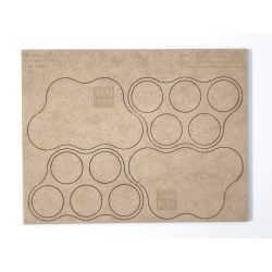 MDF Mozgató séma - Kör 5x d30 - 2 db felhő forma