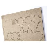 MDF Mozgató séma - Kör 5x d30 - 2 db felhő forma