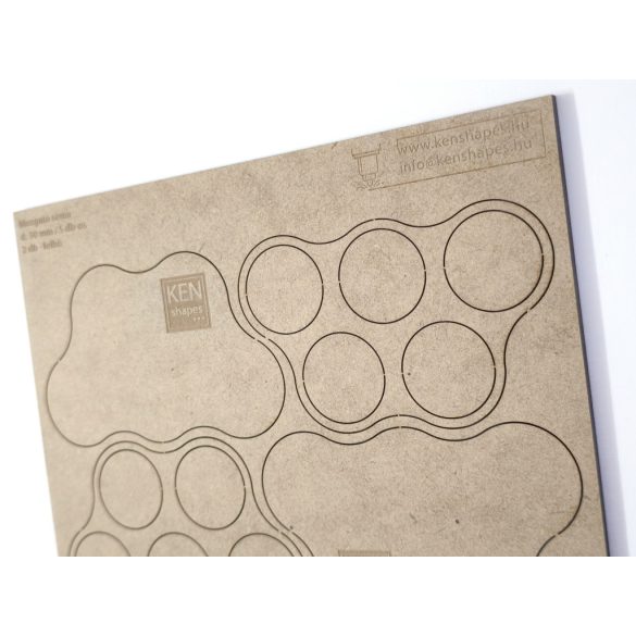 MDF Mozgató séma - Kör 5x d30 - 2 db felhő forma