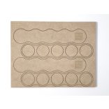 MDF Mozgató séma - Kör 5x d32 - 2 db egyenes