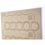 MDF Mozgató séma - Kör 5x d32 - 2 db egyenes