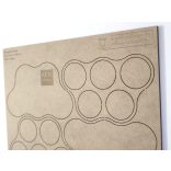 MDF Mozgató séma - Kör 5x d32 - 2 db felhő forma