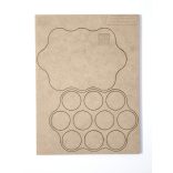 MDF Mozgató séma - Kör 10x d32 - 1 db felhő forma