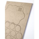 MDF Mozgató séma - Kör 10x d32 - 1 db felhő forma