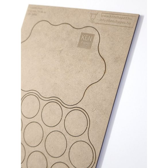 MDF Mozgató séma - Kör 10x d32 - 1 db felhő forma