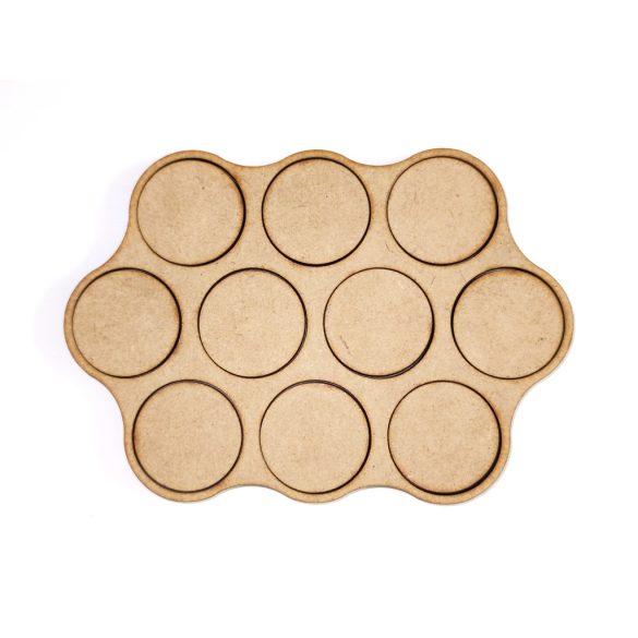 MDF Mozgató séma - Kör 10x d32 - 1 db felhő forma