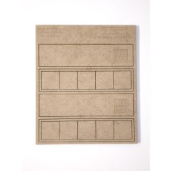 MDF Mozgató séma - Négyzet 5x I25 - 2 db egysoros forma