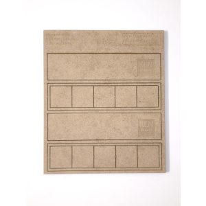 MDF Mozgató séma - Négyzet 5x I25 - 2 db egysoros forma