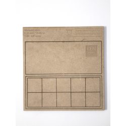 MDF Mozgató séma - Négyzet 10x I25 - 1 db kétsoros forma