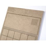 MDF Mozgató séma - Négyzet 10x I25 - 1 db kétsoros forma