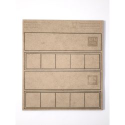 MDF Mozgató séma - Négyzet 5x I30 - 2 db egysoros forma