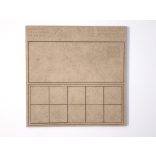 MDF Mozgató séma - Négyzet 10x I30 - 1 db kétsoros forma