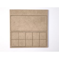 MDF Mozgató séma - Négyzet 10x I30 - 1 db kétsoros forma