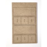 MDF Mozgató séma - Négyzet 3x I40 - 2 db egysoros forma