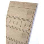 MDF Mozgató séma - Négyzet 3x I40 - 2 db egysoros forma