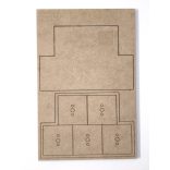 MDF Mozgató séma - Négyzet 5x I40 - 1 db piramis forma