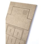 MDF Mozgató séma - Négyzet 5x I40 - 1 db piramis forma