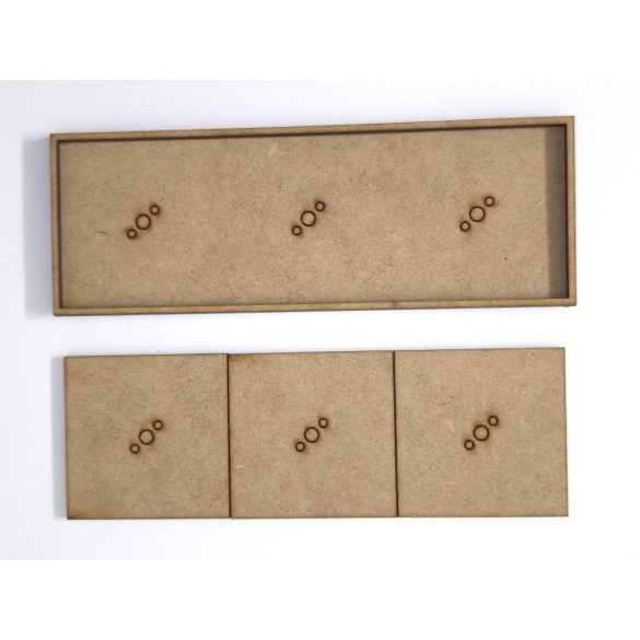 MDF Mozgató séma - Négyzet 5x I40 - 1 db piramis forma