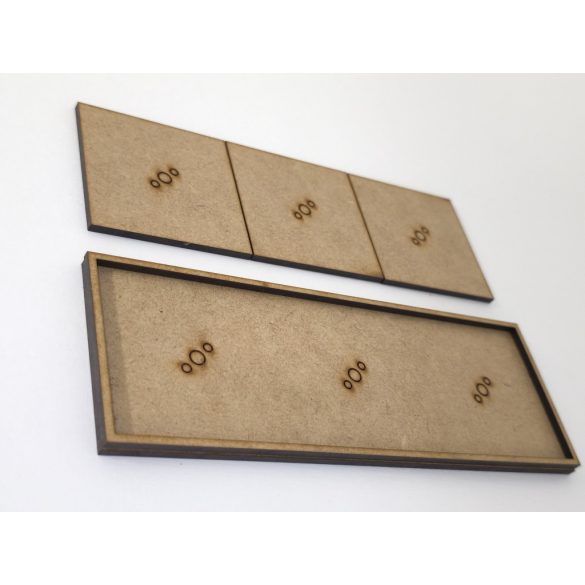 MDF Mozgató séma - Négyzet 5x I40 - 1 db piramis forma