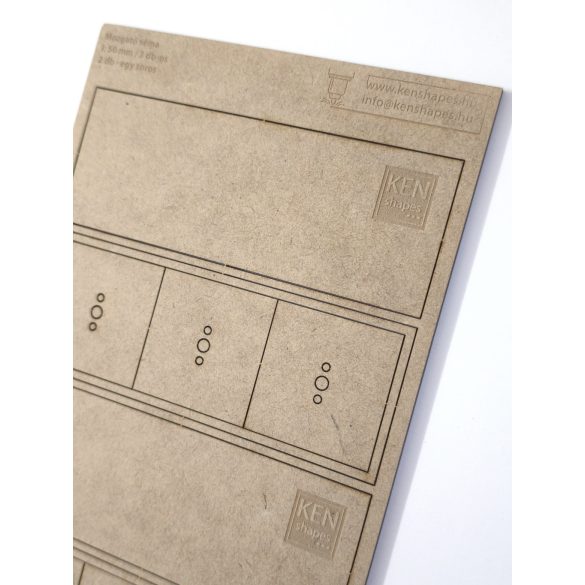 MDF Mozgató séma - Négyzet 3x I50 - 2 db egysoros forma