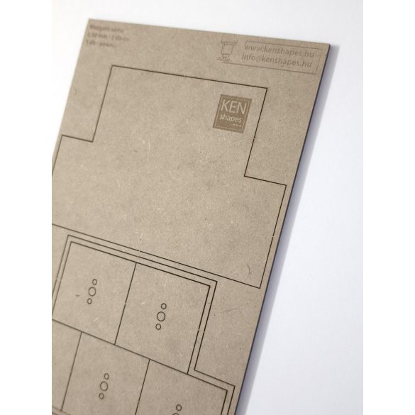 MDF Mozgató séma - Négyzet 5x I50 - 1 db piramis forma