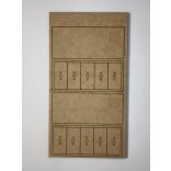 MDF Mozgató séma - Téglalap 5x 25x50 - 2 db egysoros forma