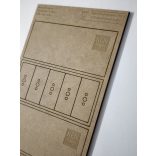 MDF Mozgató séma - Téglalap 5x 25x50 - 2 db egysoros forma